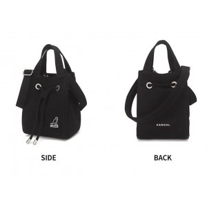 Kangol Sally Canvas Rope Tote Bag- Black 3812